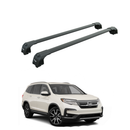 For Honda Pilot (2016-2022) Roof Rack Cross Bars Flush Rail Black-1