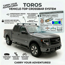 Für Ford F150 2016-Up Dachträgersystem, Aluminium-Querstange, Metallhalterung, abschließbar, Schwarz-7