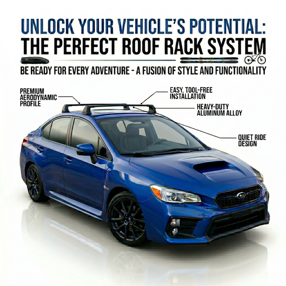 For Subaru WRX (2019-2026) Roof Rack Cross Bar Fix Point Silver