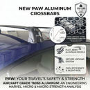 For Subaru WRX (2019-2026) Roof Rack Cross Bar Fix Point Silver-9