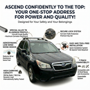 For Subaru Forester SJ (2013-2018) Roof Rack Cross Bars Raised Rail Black-8