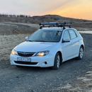 Für Subaru Impreza 2008-UP Dachträger Querstange Metallhalterung Fixpunkt Alu Schwarz-2