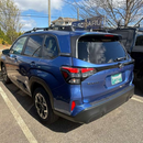 Für Subaru Forester Wilderness 2022-Up Dachträger Querträger Metallhalterung Erhöhte Schiene Alu Schwarz-6