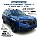 Für Subaru Forester Wilderness 2022-Up Dachträger Querträger Metallhalterung Erhöhte Schiene Alu Schwarz-8