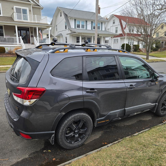 For Subaru Forester Wilderness 2025-2026 Roof Rack Cross Bars Raised Rail Silver