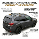 For Subaru Forester Wilderness 2025-2026 Roof Rack Cross Bars Raised Rail Silver-7