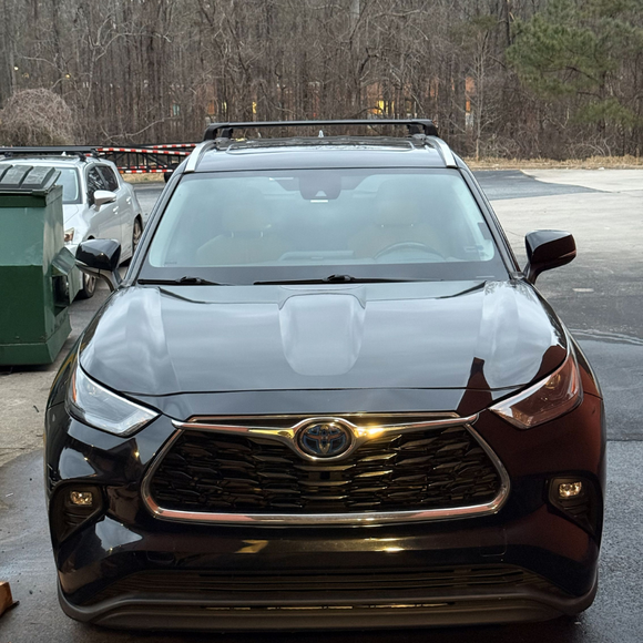 Für Toyota Highlander 2020-Up Dachträger Querträger Metallhalterung Flush Rail Alu Silber