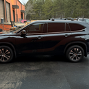 Für Toyota Highlander 2020-Up Dachträger Querträger Metallhalterung Flush Rail Alu Silber-6