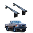 For Ford F-150 8th and 9th Gen (1987-1996) Cross Bars Roof Rack Rain Gutter Black-1