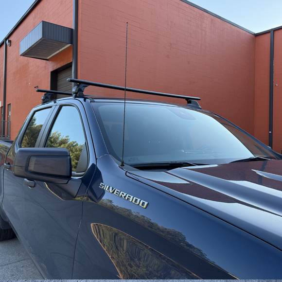 For Chevrolet Silverado 1500 4Gen (2019-2026) Roof Rack Cross Bars Normal Roof Black