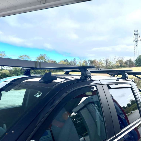 For Chevrolet Silverado 2500 4Gen (2020-2026) Roof Rack Cross Bars Normal Roof Black