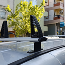 For Chevrolet N400 (2019-2025) Ladder Roof Racks Cross Bars Carrier Aluminum Black 2 Qty-4