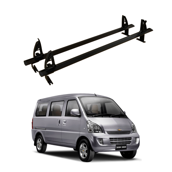 For Chevrolet N300 2012-2020 Ladder Roof Racks Cross Bars Carrier Aluminum Black 2 Qty