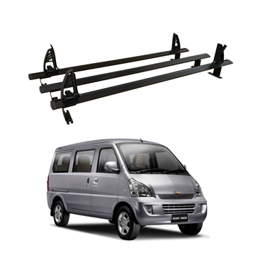 For Chevrolet N300 2012-2020 Ladder Roof Racks Cross Bars Carrier Aluminum Black 3 Qty