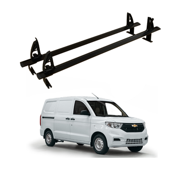 For Chevrolet N400 (2019-2025) Ladder Roof Racks Cross Bars Carrier Aluminum Black 2 Qty