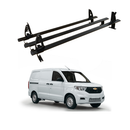 For Chevrolet N400 (2019-2025) Ladder Roof Racks Cross Bars Carrier Aluminum Black 3 Qty-1