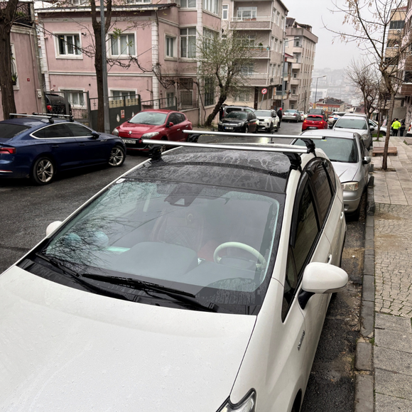 Für Toyota Prius 2009-12 Dachträger Querträger Metallhalterung Normales Dach Alu Silber