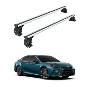 Für Toyota Camry 2018-Up Dachträger Querträger Metallhalterung Normales Dach Alu Schwarz