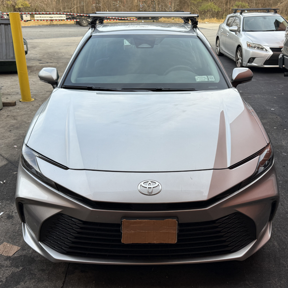 Für Toyota Camry 2018-Up Dachträger Querträger Metallhalterung Normales Dach Alu Schwarz