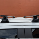 For Ford F350 (2017-Up) Roof Rack Cross Bars Fits Naked Roof w/Hidden Fixing Points Black-12