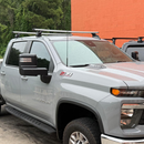 Für GMC Sierra 2500 2020-Up Dachträgersystem, Aluminium-Querstange, Metallhalterung, abschließbar, Schwarz -7