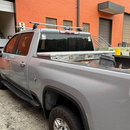 Für GMC Sierra 2500 2020-Up Dachträgersystem, Aluminium-Querstange, Metallhalterung, abschließbar, Schwarz -11
