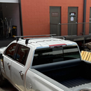 Für GMC Sierra 2500 2020-Up Dachträgersystem, Aluminium-Querstange, Metallhalterung, abschließbar, Schwarz -12