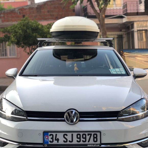 For Volkswagen Golf 5D (MK7) 2012-2019 Roof Rack Cross Bar Normal Roof Silver