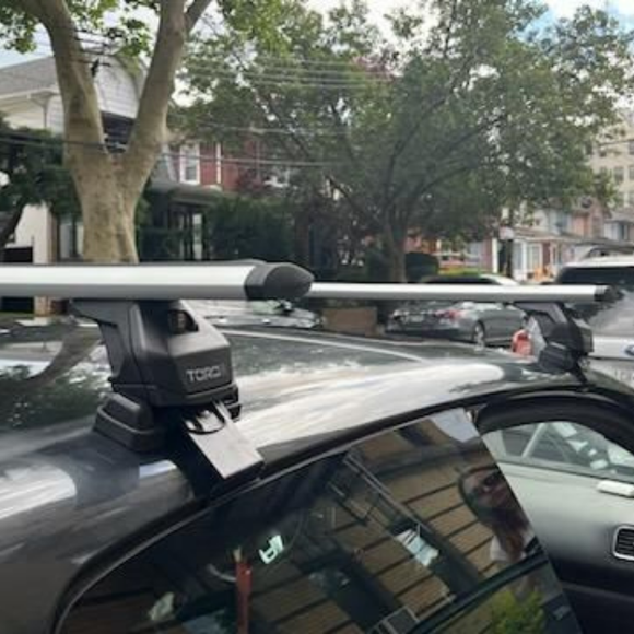 For Volkswagen E-Golf 2014-2020 Roof Rack Cross Bar Normal Roof Silver