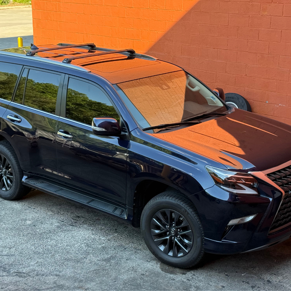 Für Lexus GX460 2010–2020, Dachträgersystem, Träger, Querträger, Aluminium, abschließbar, hochwertige Metallhalterung, Schwarz