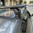 Für Volkswagen Jetta 2005–11 Dachträger, Querträger, Metallhalterung, normales Dach, Alu, Schwarz-8