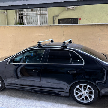 For Volkswagen Jetta (MK5) 2005-2011 Roof Rack Cross Bar Normal Roof Black - 0