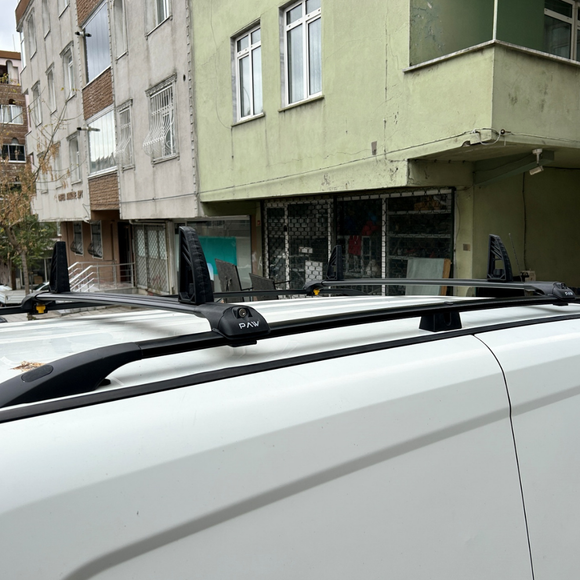For Chevrolet City Express Roof Rails and Roof Rack Cross Bars Plus Silver Color