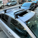 Für Toyota Corolla 2013–18 Dachträger, Querträger, Metallhalterung, normales Dach, Alu, Schwarz-4