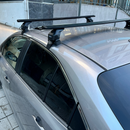 Für Toyota Corolla 2013–18 Dachträger, Querträger, Metallhalterung, normales Dach, Alu, Schwarz-10