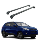 For Hyundai Tucson 2010-2015 Roof Rack Cross Bars Raised Rail, Black-1