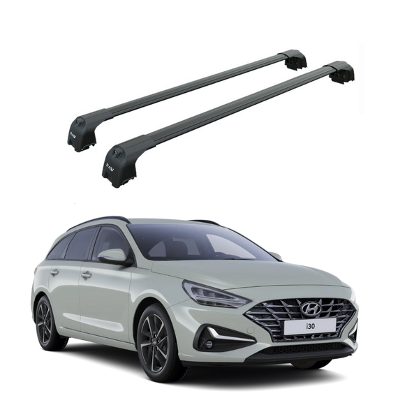 333. Kompatibel mit abschließbaren Aluminium-Dachträgern für Fahrzeuge mit Standarddach Toros Pro 3 Black