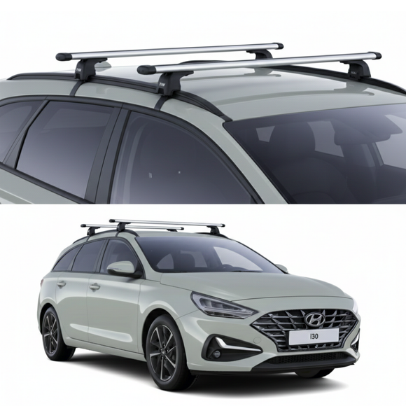 333. Kompatibel mit abschließbaren Aluminium-Dachträgern für Fahrzeuge mit Standarddach Toros Pro 3 Black