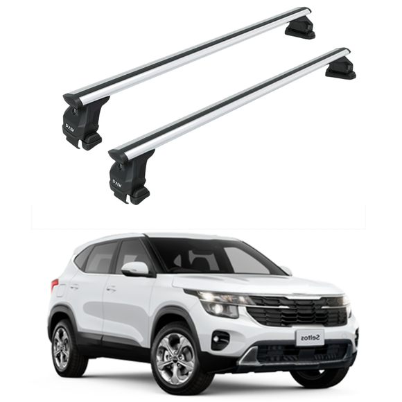 For Kia Seltos LX (2022-2026) Roof Rack Cross Bars Normal Roof, Silver