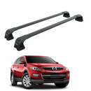 Für Mazda CX-9 (TB) 2007–2015, Dachträgersystem, Träger, Querträger, Aluminium, abschließbar, hochwertige Metallhalterung, schwarz-1