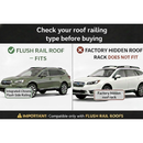 For Subaru Outback BS (2014-2020) Roof Rack Cross Bars Flush Rail, Silver-3