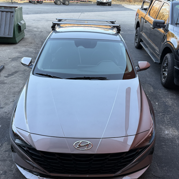 For Hyundai Elantra 2020-2026 Roof Rack Cross Bars Normal Roof Silver
