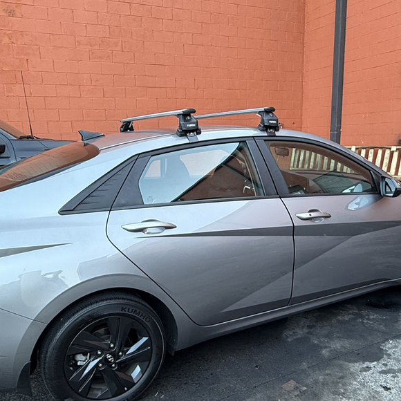 For Hyundai Elantra 2020-2026 Roof Rack Cross Bars Normal Roof Silver
