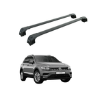 For Volkswagen Tiguan  2007-2016 Roof Rack Cross Bar Rasied Rail Black-1