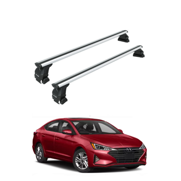 For Hyundai Elantra 2015-2020 Roof Rack Cross Bars Normal Roof Silver