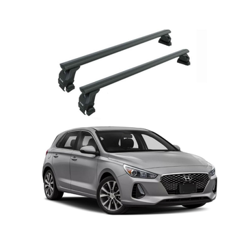 For Hyundai Elantra HB 2018-2020 Roof Rack Cross Bars Normal Roof Black