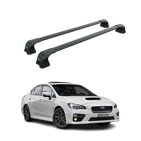 Für Subaru WRX 2018-Up Dachträger Querstange Metallhalterung Fixpunkt Alu Schwarz
