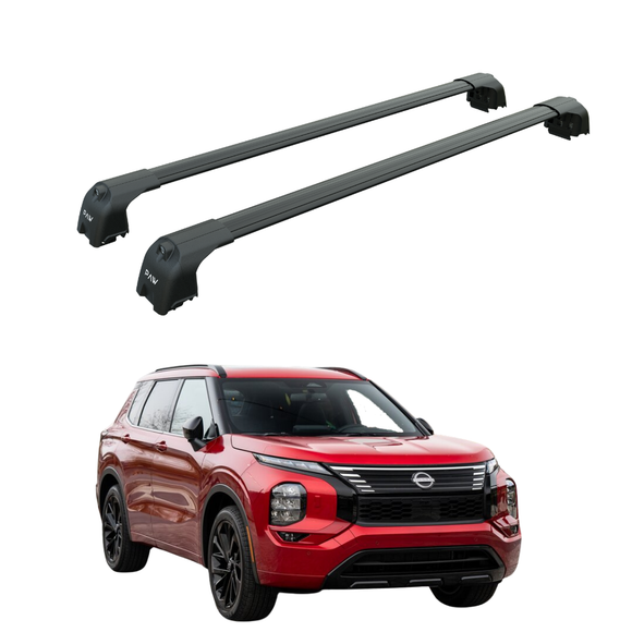 222. Kompatibel mit abschließbaren Aluminium-Dachträgern für Fahrzeuge mit Standarddach Toros Pro 2 Black