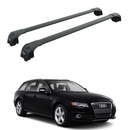 For Audi A4 Avant 2008-2016 Roof Rack Cross Bars Flush Rail Black-1