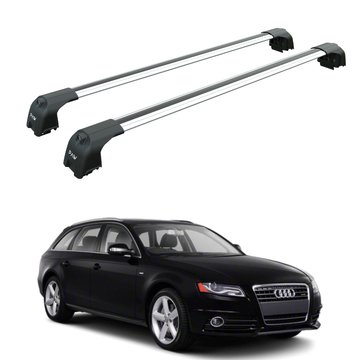 For Audi A4 Avant 2008-2016 Roof Rack Cross Bars Flush Rail Silver